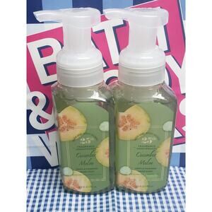 BBW Cucumber Melon 25th Fragrance Anniversary Gentle Foaming Hand Soap 2 Pack